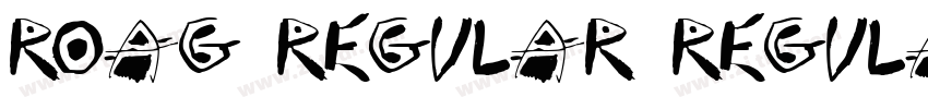Roag Regular Regula字体转换